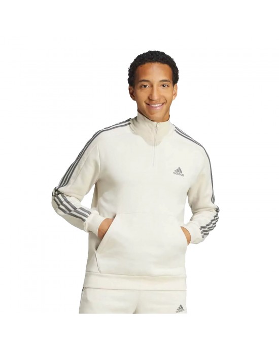 ADIDAS SPORTSWEAR M 3-STRIPES 1/4 ZIP FLEECE HOODIE MENS ΑΝΔΡΙΚΟ ΦΟΥΤΕΡ-IX0173