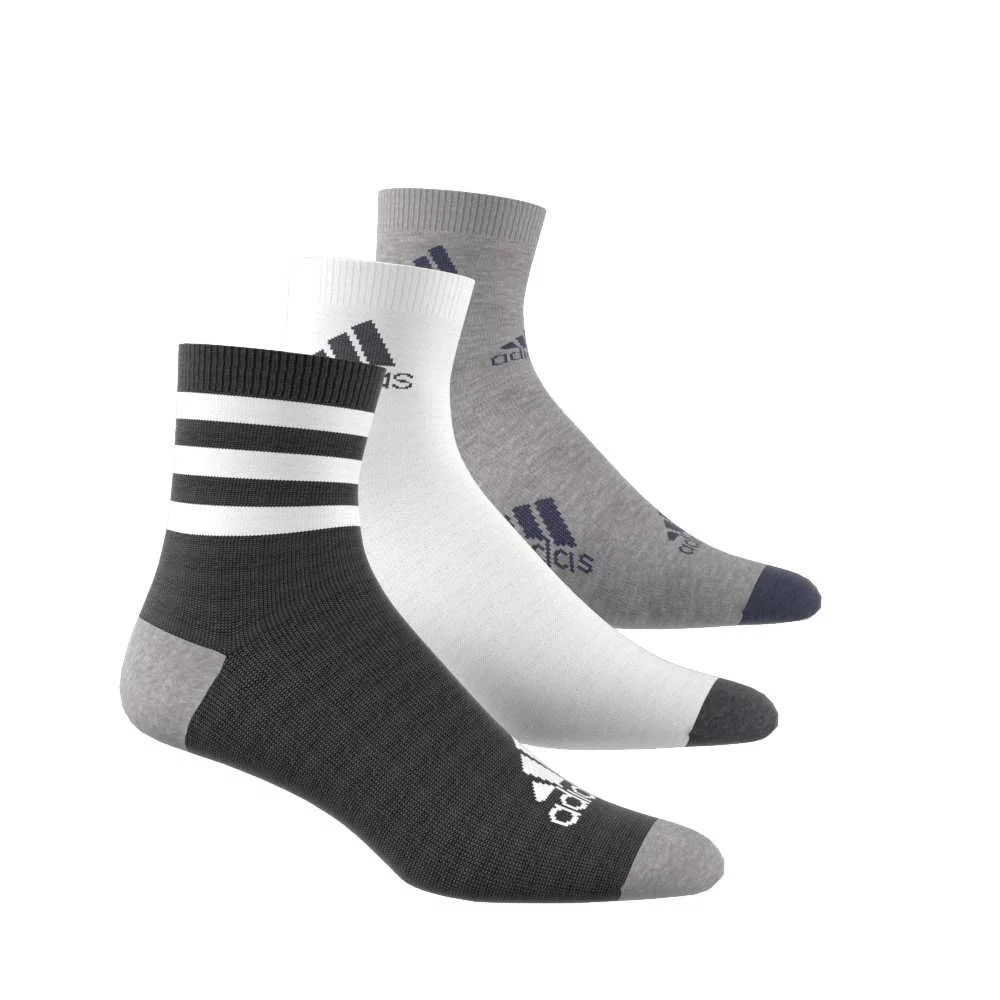 Adidas, Graphic Socks 3 Pairs, Chaussettes, Bruyère Noire/Blanc/Gris Moyen,  S, Unisexe-Bambino : : Mode