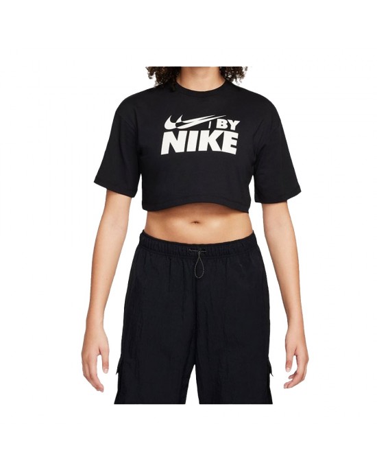 NIKE SPORTSWEAR BIG LOGO CROPPED T-SHIRT WOMENS ΓΥΝΑΙΚΕΙΑ ΜΠΛΟΥΖΑ ΚΡΟΠ ΤΟΠ-FZ4635-010