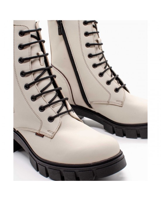 RAGAZZA CASUAL LEATHER BOOTS WOMENS ΓΥΝΑΙΚΕΙΟ ΔΕΡΜΑΤΙΝΟ ΗΜΙΜΠΟΤΑΚΙ ΚΟΡΔΟΝΙ-0750